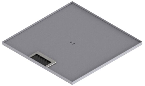 Produktbild DBK 320 051  -  Doppelboden-Auslass DBK 320 inkl. Deckel (SVZ) mit 5mm Vertiefung und 1 Bürstenauslass